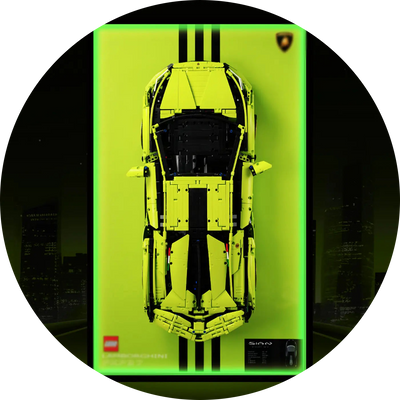 Premium wall-mounted display frame for LEGO® Technic supercars – including Ferrari, Bugatti, and Lamborghini. Ideal for collectors in the UK.