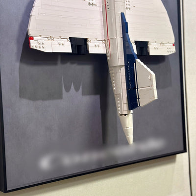 lego-LED Wall Display Frame for Lego Concorde Set-collectors-uk