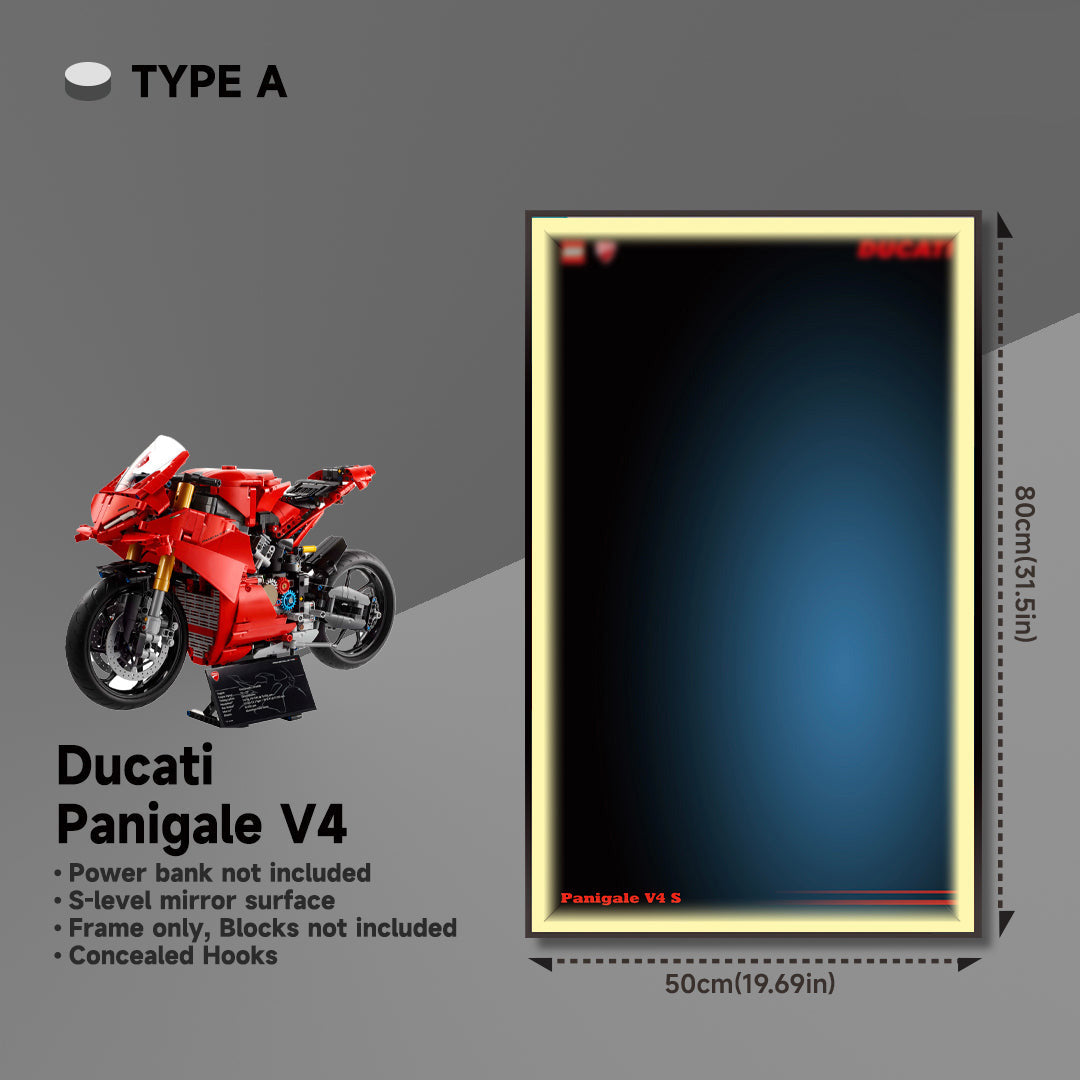 lego-Wall Display Frame for Lego 42107 Ducati Panigale V4 S-collectors-uk