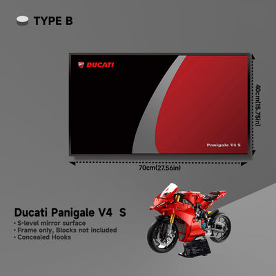 lego-Wall Display Frame for Lego 42107 Ducati Panigale V4 S-collectors-uk