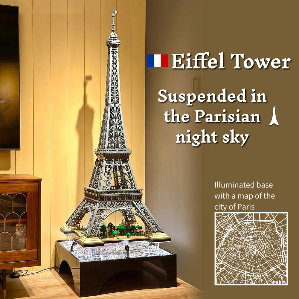 lego-LEGO® 10307 Eiffel Tower Floating Stand with LED Lights & Paris City Map-collectors-uk
