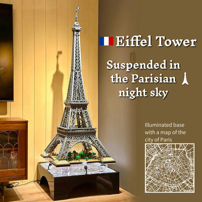 lego-LEGO® 10307 Eiffel Tower Floating Stand with LED Lights & Paris City Map-collectors-uk
