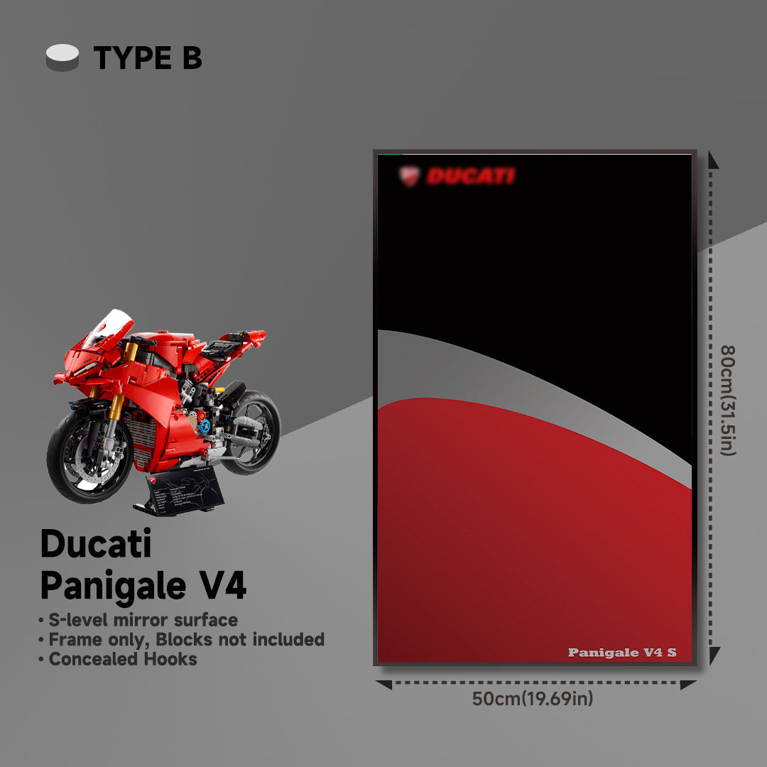 lego-Wall Display Frame for Lego 42107 Ducati Panigale V4 S-collectors-uk