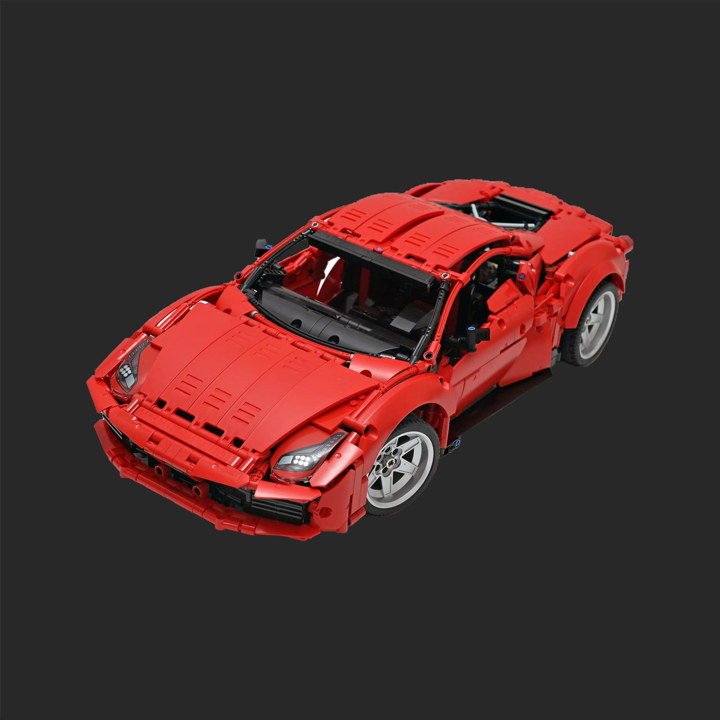 lego-MOC Technic Red Sports Car – Custom Building Blocks Model Kit-collectors-uk
