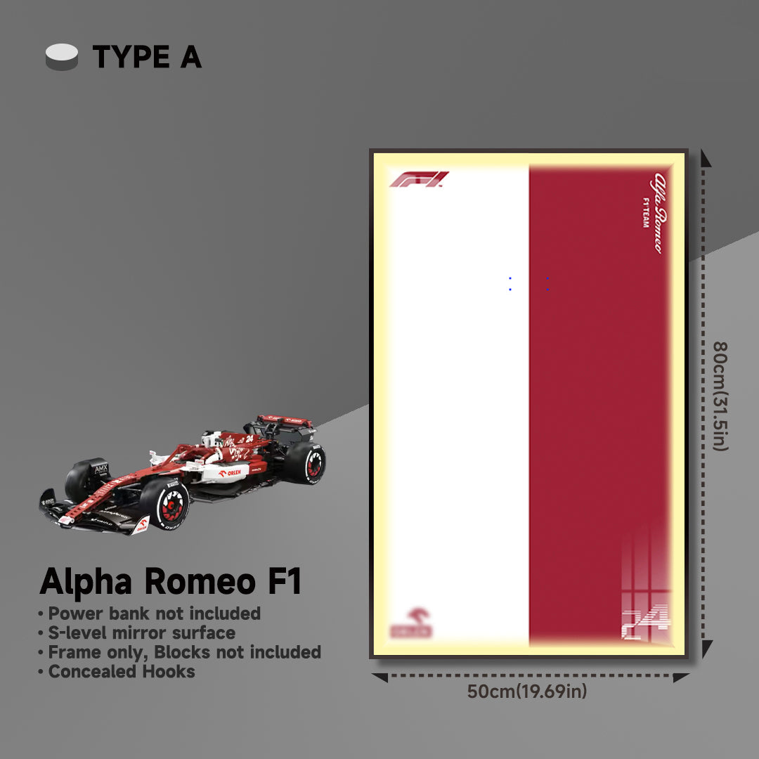 lego-Premium Wall Display Frame for LEGO® Technic™ Alfa Romeo F1 Car-collectors-uk