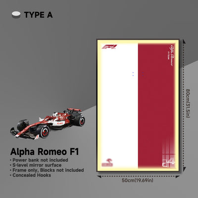 lego-Premium Wall Display Frame for LEGO® Technic™ Alfa Romeo F1 Car-collectors-uk