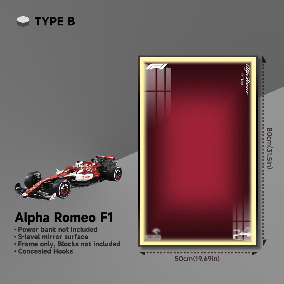 lego-Premium Wall Display Frame for LEGO® Technic™ Alfa Romeo F1 Car-collectors-uk