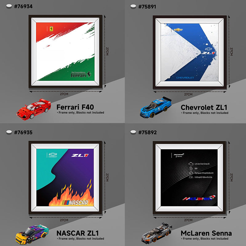 lego-Showcase Your LEGO® Speed Champions Supercars – Wall Display Box-collectors-uk