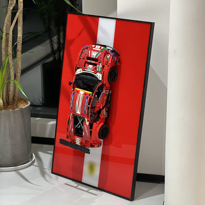 lego-Premium Wall Mount Display Frame for LEGO® Technic™ Ferrari 488 GTE 42125-collectors-uk