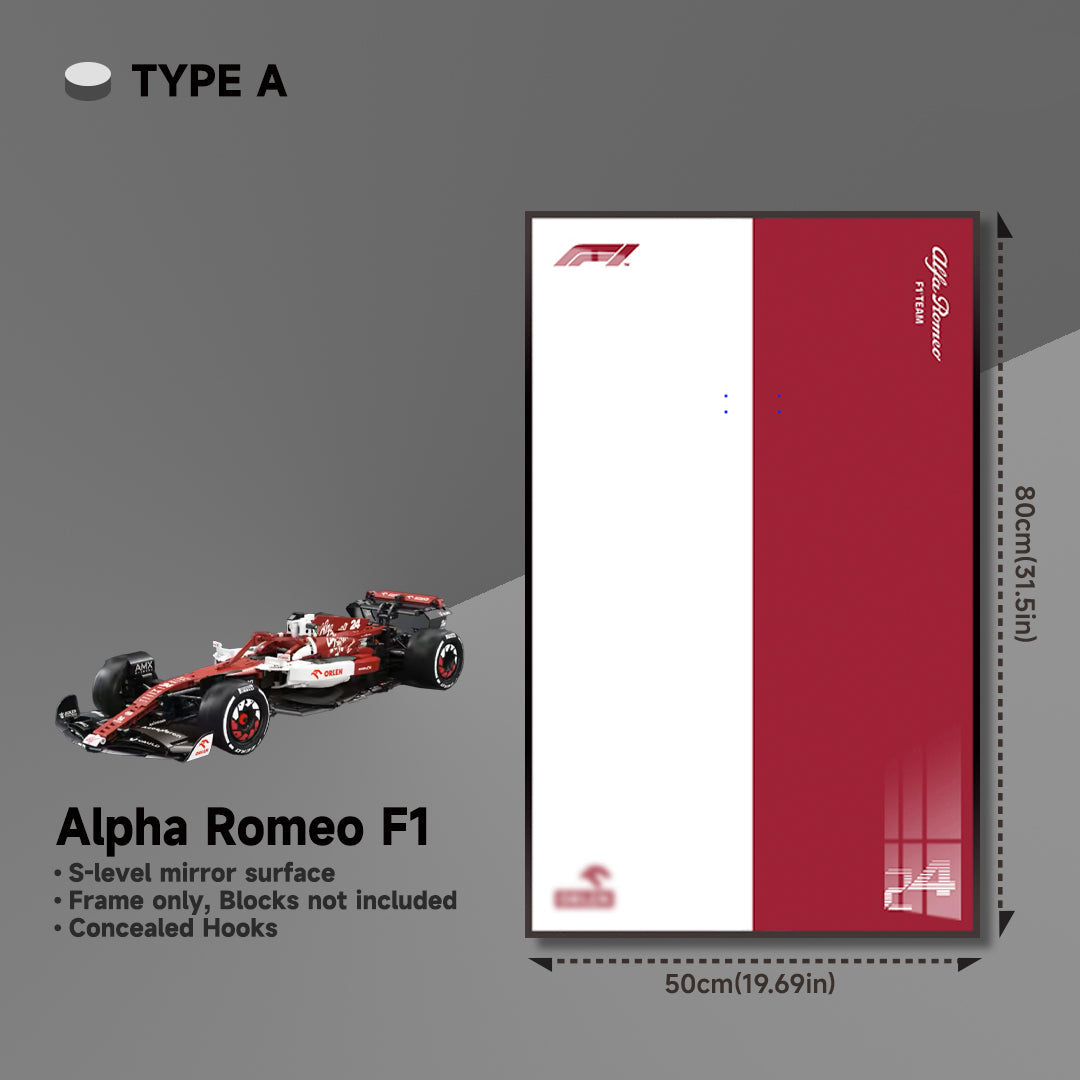 lego-Premium Wall Display Frame for LEGO® Technic™ Alfa Romeo F1 Car-collectors-uk