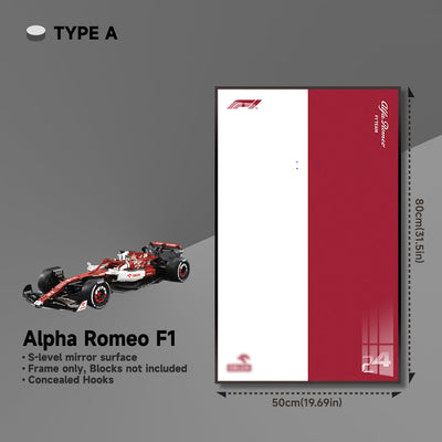 lego-Premium Wall Display Frame for LEGO® Technic™ Alfa Romeo F1 Car-collectors-uk