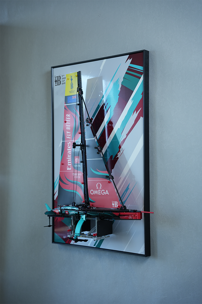 lego-Wall Frame Display for Lego Emirates Team New Zealand Boat-collectors-uk
