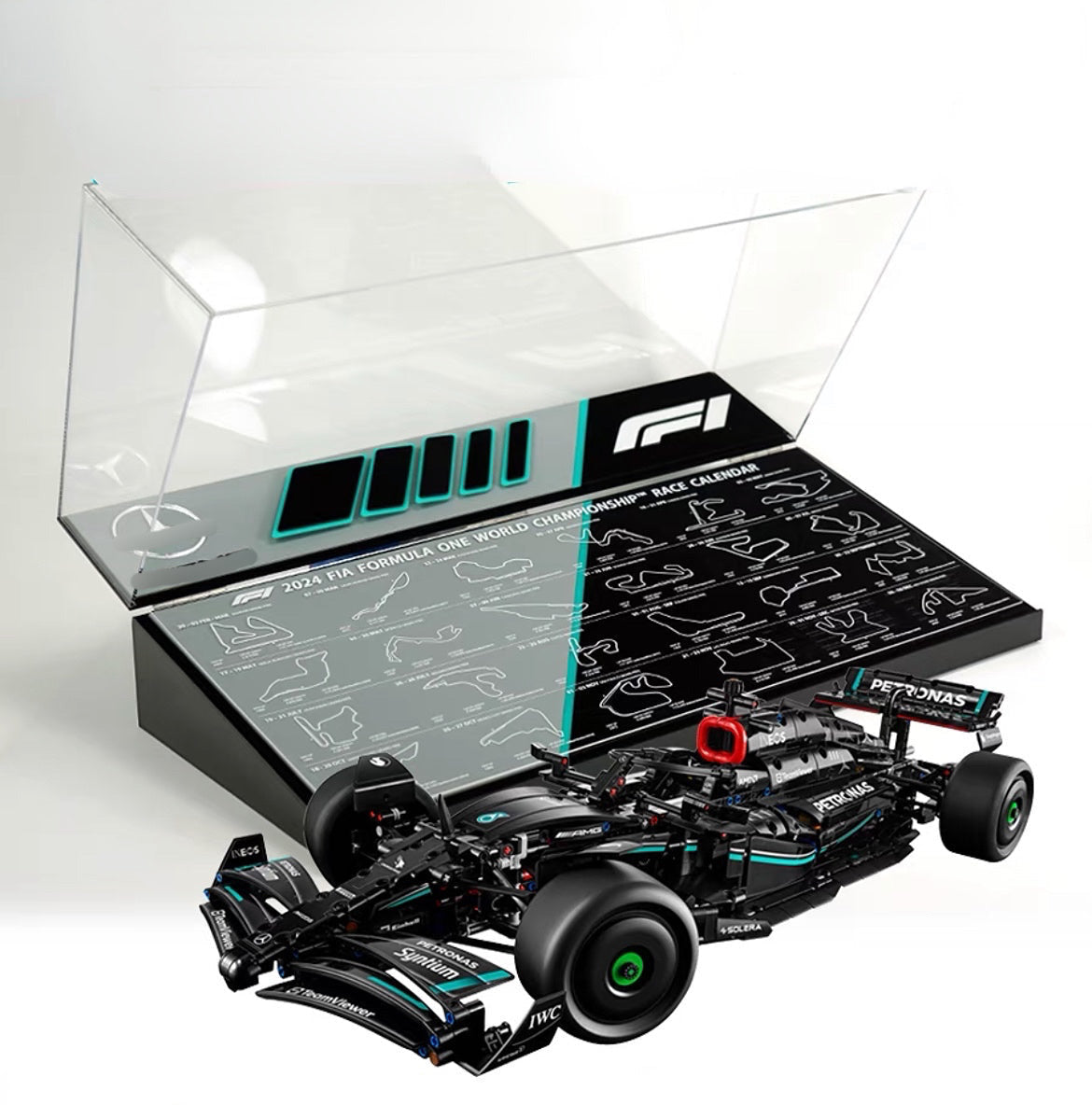 lego-F1 2024 Race Calendar Display Case for LEGO® Mercedes-AMG F1-collectors-uk