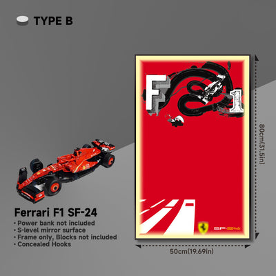 lego-Premium Acrylic Wall Display Frame for LEGO® Ferrari F1 SF-24-collectors-uk