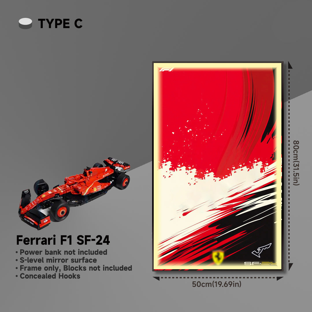 lego-Premium Acrylic Wall Display Frame for LEGO® Ferrari F1 SF-24-collectors-uk