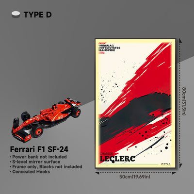 lego-Premium Acrylic Wall Display Frame for LEGO® Ferrari F1 SF-24-collectors-uk