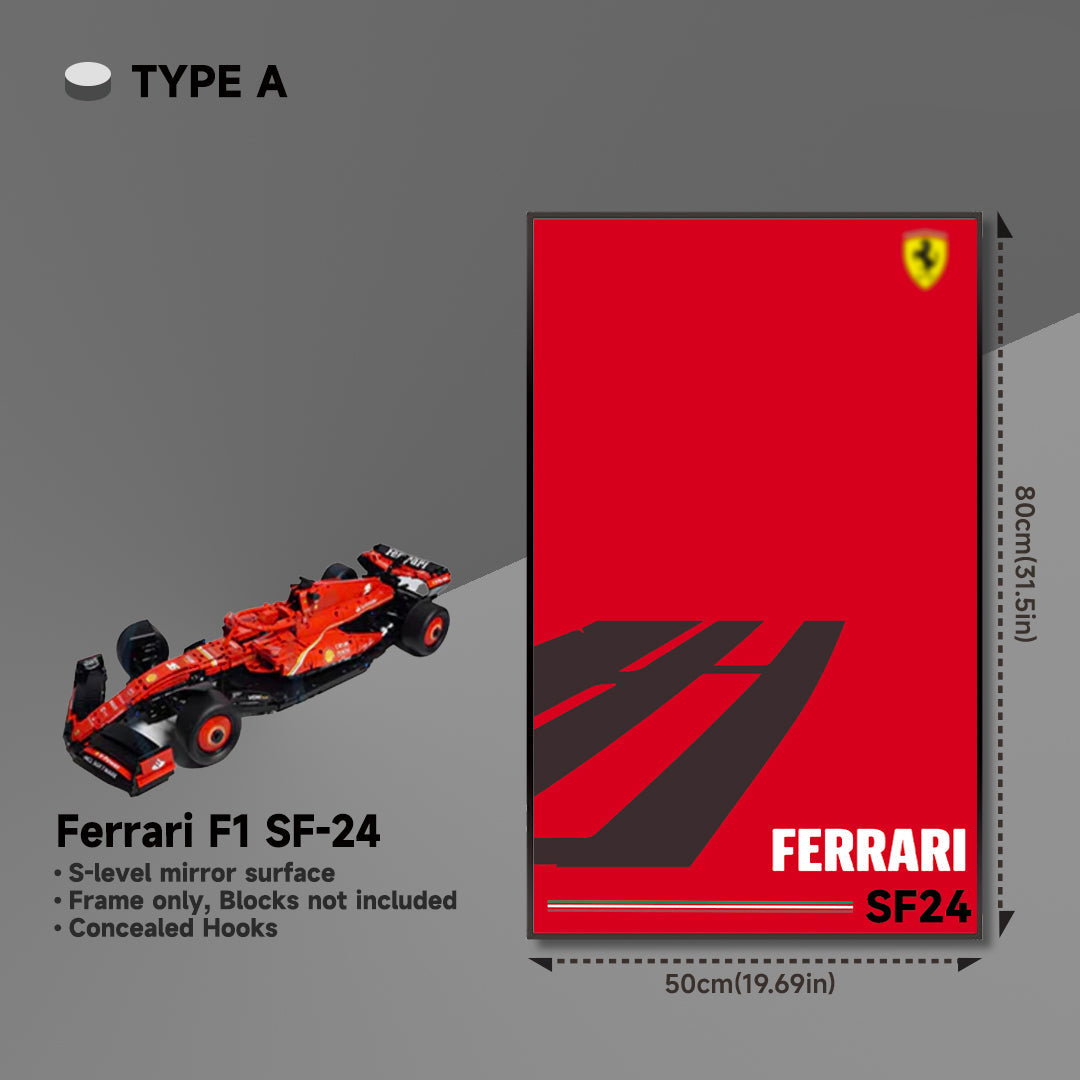 lego-Premium Acrylic Wall Display Frame for LEGO® Ferrari F1 SF-24-collectors-uk