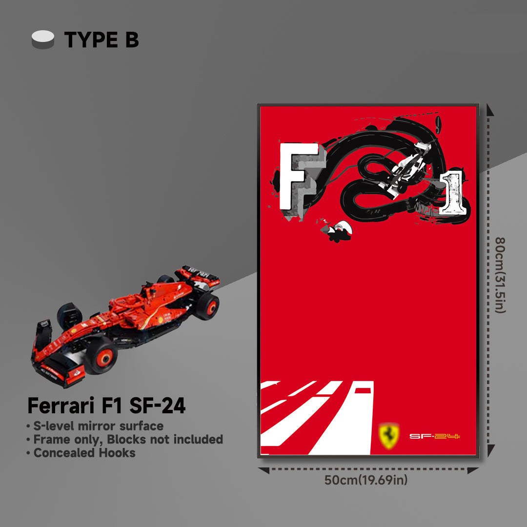 lego-Premium Acrylic Wall Display Frame for LEGO® Ferrari F1 SF-24-collectors-uk