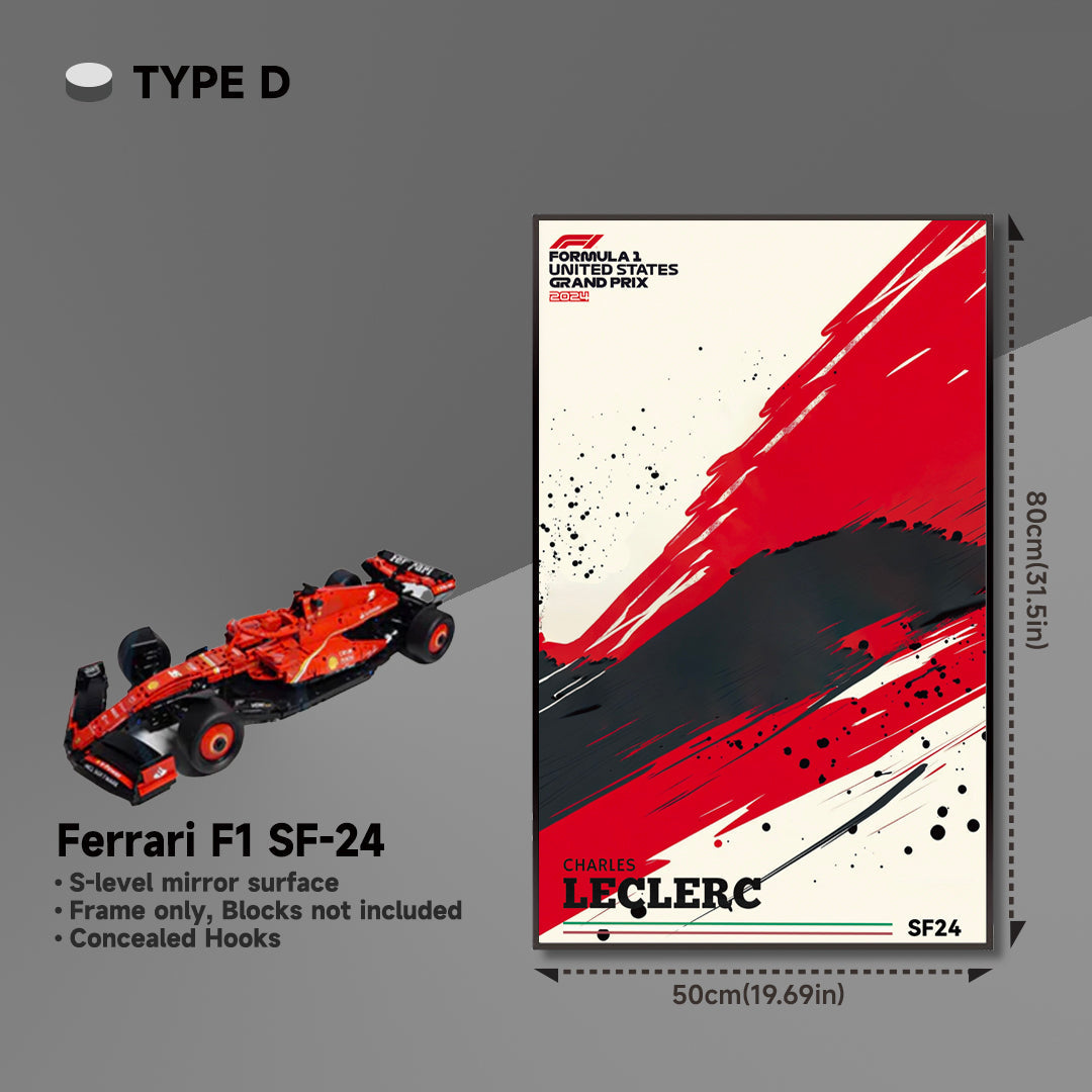 lego-Premium Acrylic Wall Display Frame for LEGO® Ferrari F1 SF-24-collectors-uk