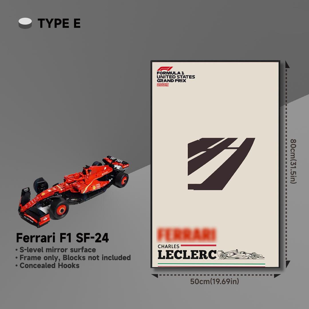 lego-Premium Acrylic Wall Display Frame for LEGO® Ferrari F1 SF-24-collectors-uk