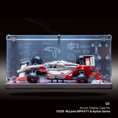 lego-Acrylic Display Case for LEGO® Icons McLaren MP4/4 & Ayrton Senna 10330-collectors-uk