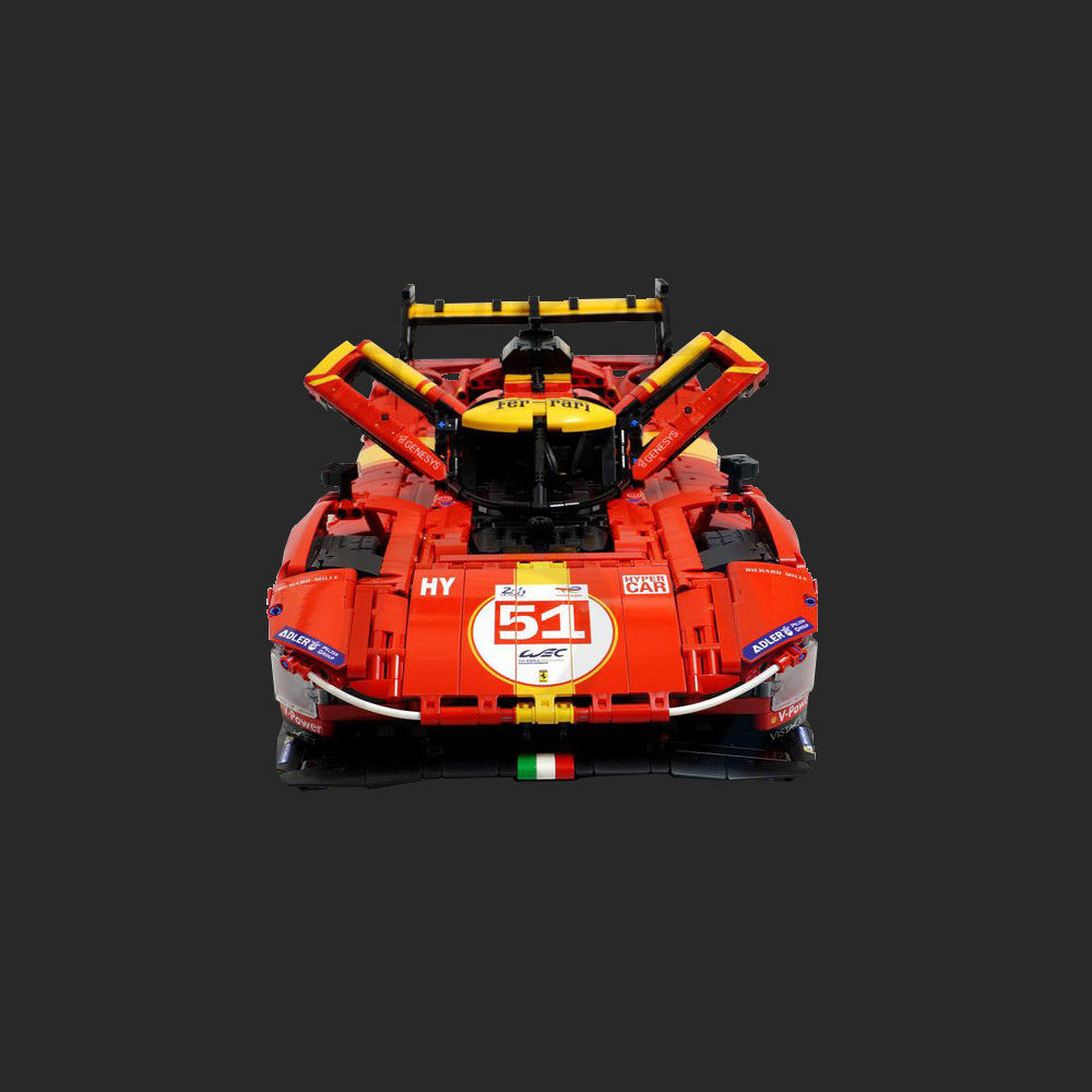 lego-MOC Ferrari 499P Le Mans Hypercar Building Kit-collectors-uk