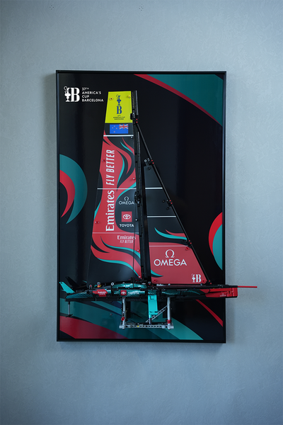 lego-Wall Frame Display for Lego Emirates Team New Zealand Boat-collectors-uk