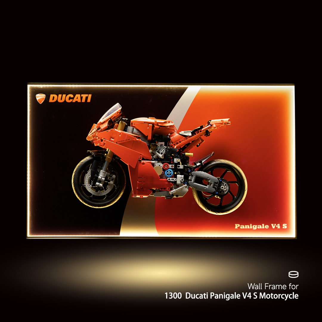 lego-Wall Display Frame for Lego 42107 Ducati Panigale V4 S-collectors-uk