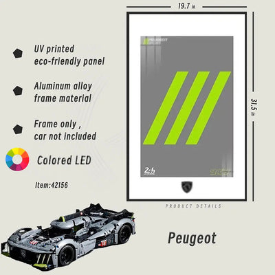 lego-LED Wall Display Frame for LEGO® Peugeot 42156-collectors-uk