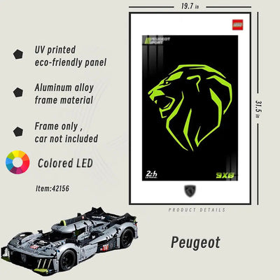 lego-LED Wall Display Frame for LEGO® Peugeot 42156-collectors-uk