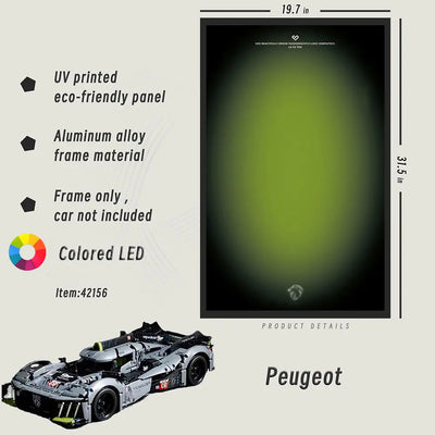 lego-LED Wall Display Frame for LEGO® Peugeot 42156-collectors-uk