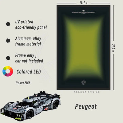 lego-LED Wall Display Frame for LEGO® Peugeot 42156-collectors-uk