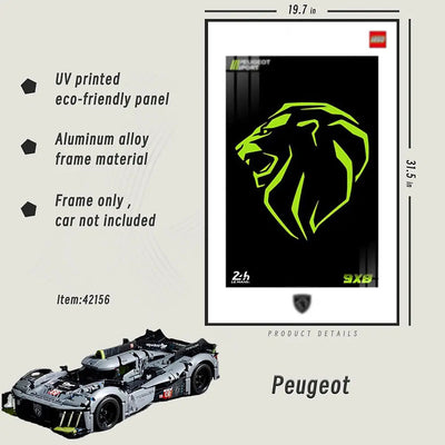 lego-LED Wall Display Frame for LEGO® Peugeot 42156-collectors-uk