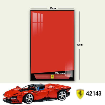 lego-Premium Wall Display Frame for LEGO® Technic™ Ferrari Daytona SP3 42143-collectors-uk