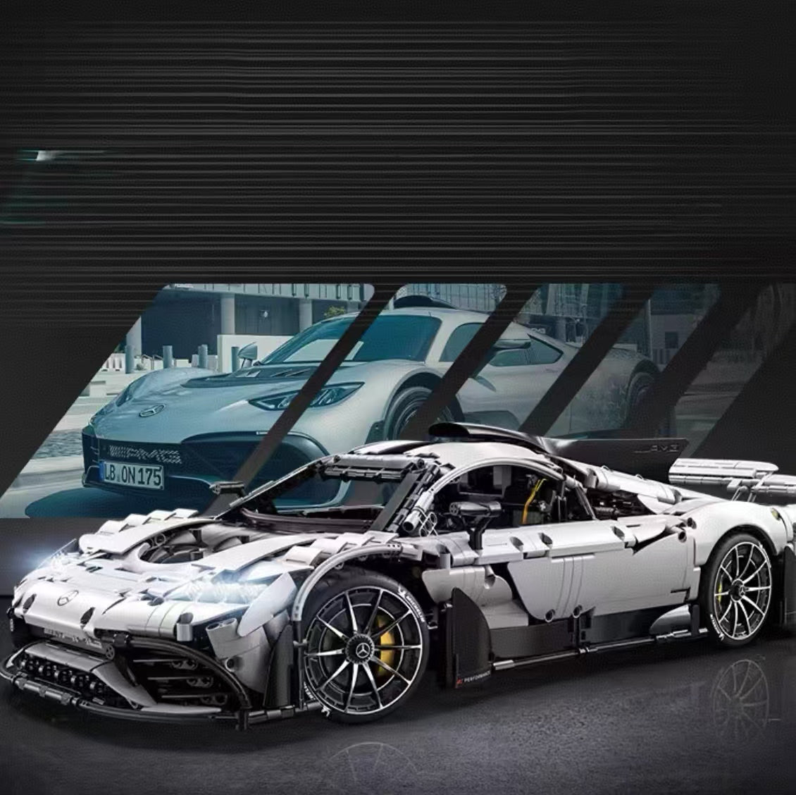lego-MOC Mercedes-AMG ONE Supercar Building Set-collectors-uk