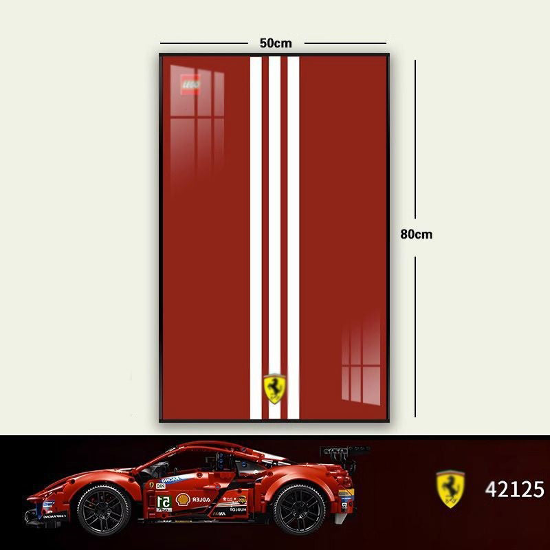 lego-Premium Wall Mount Display Frame for LEGO® Technic™ Ferrari 488 GTE 42125-collectors-uk