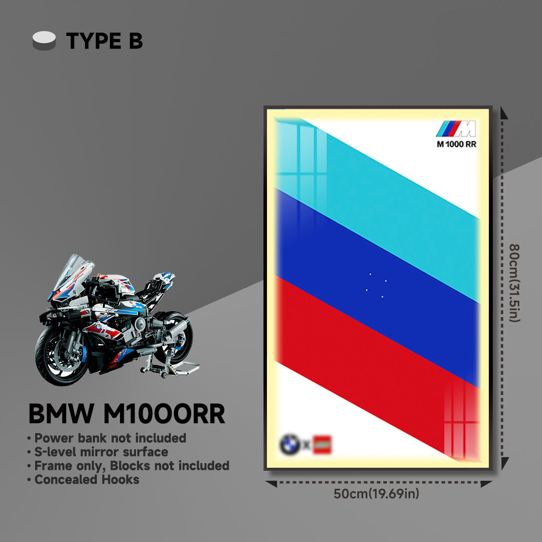 lego-BMW M 1000 RR Display Frame for Lego 42130 Motorcycle-collectors-uk
