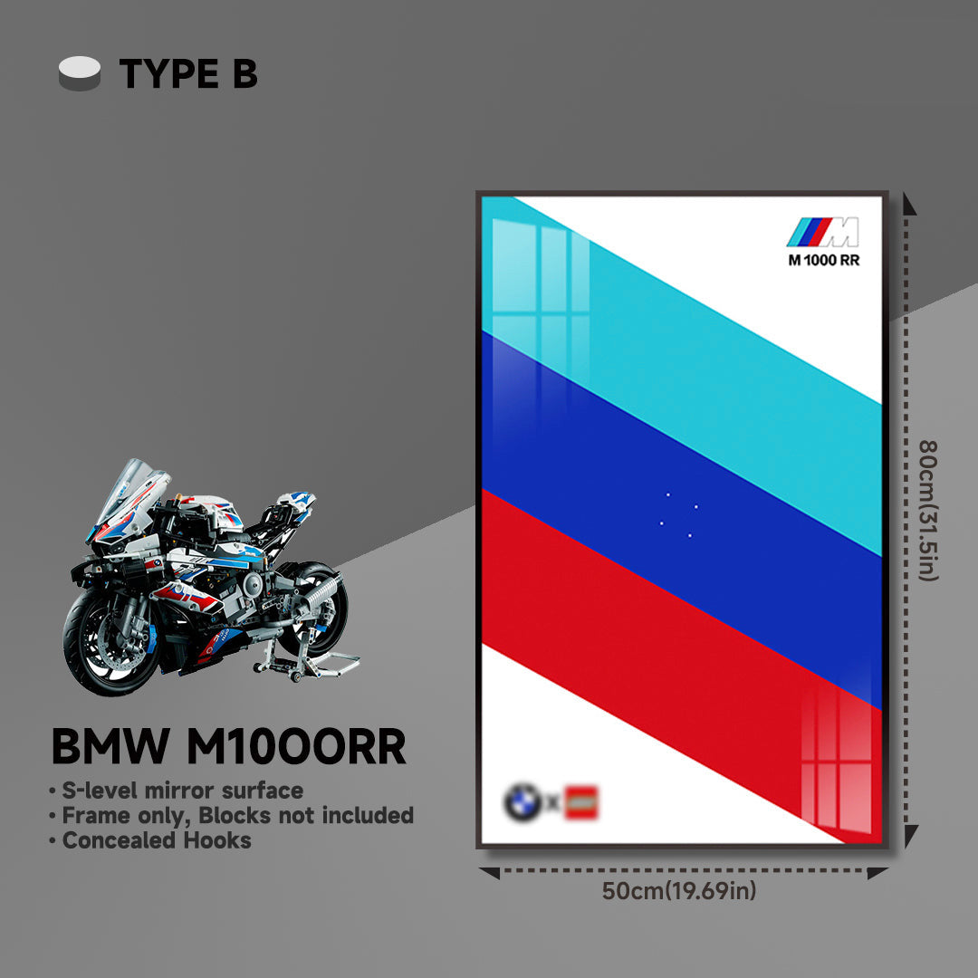 lego-BMW M 1000 RR Display Frame for Lego 42130 Motorcycle-collectors-uk