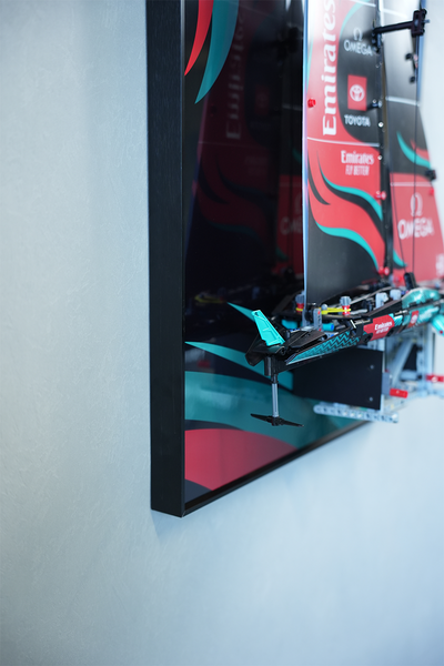 lego-Wall Frame Display for Lego Emirates Team New Zealand Boat-collectors-uk