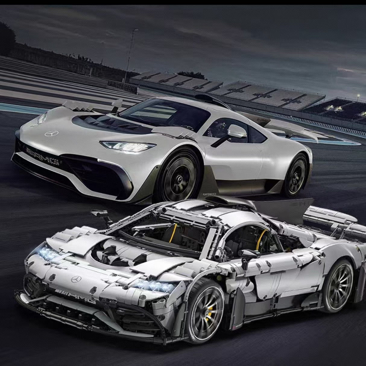 lego-MOC Mercedes-AMG ONE Supercar Building Set-collectors-uk