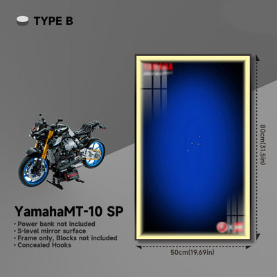 lego-Yamaha MT-10 SP Display Frame for Lego Motorcycle Model-collectors-uk