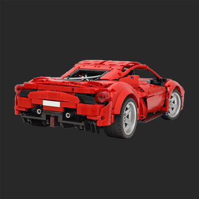 lego-MOC Technic Red Sports Car – Custom Building Blocks Model Kit-collectors-uk