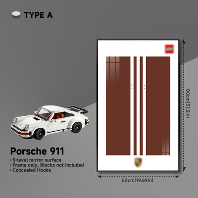 lego-Wall Display Frame for Lego 10295 Porsche 911 – Classic 911 Turbo Design-collectors-uk
