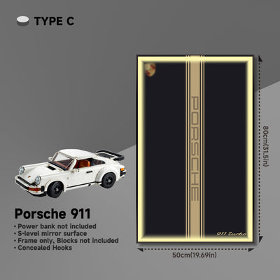 lego-Wall Display Frame for Lego 10295 Porsche 911 – Classic 911 Turbo Design-collectors-uk