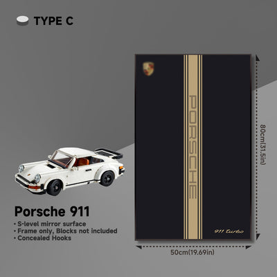 lego-Wall Display Frame for Lego 10295 Porsche 911 – Classic 911 Turbo Design-collectors-uk
