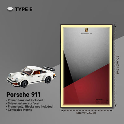 lego-Wall Display Frame for Lego 10295 Porsche 911 – Classic 911 Turbo Design-collectors-uk