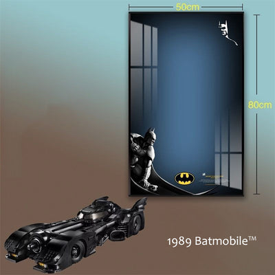 lego-Wall Frame for Lego 1989 Batmobile Display-collectors-uk