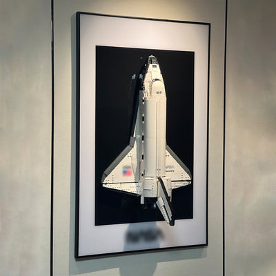 lego-Wall Display Frame for Lego NASA Space Shuttle Discovery 10283-collectors-uk