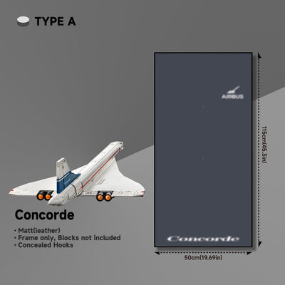 lego-LED Wall Display Frame for Lego Concorde Set-collectors-uk