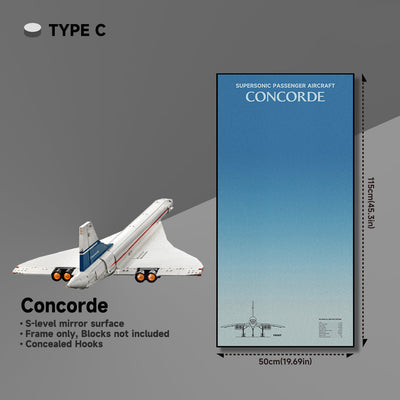 lego-LED Wall Display Frame for Lego Concorde Set-collectors-uk